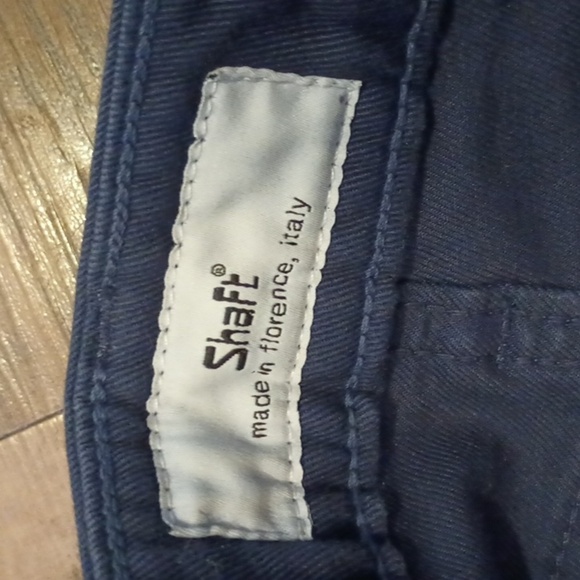 Shaft Blue Fitted Straight Leg High Waisted Pants PPP - Picture 5 of 9